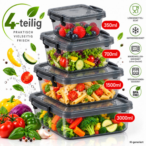 Frischhaltedosen set mit - frischhaltedosen,