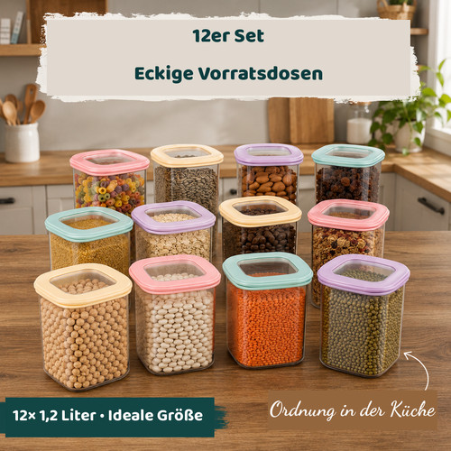 Teilig 2l vorratsdosen - 1,2l,