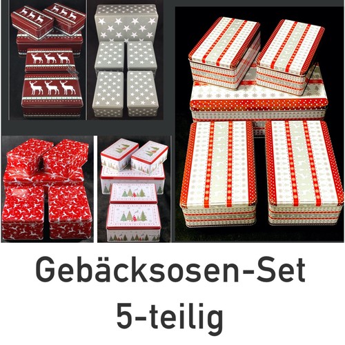 Gebäckdosen 5er set - gebäckdosen,