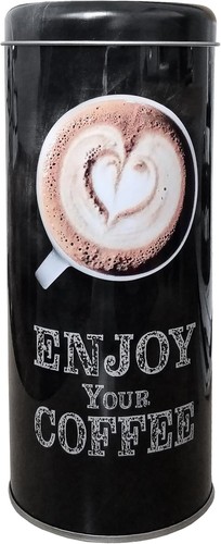 Kaffeedose kaffeepads metall - kaffeedose,