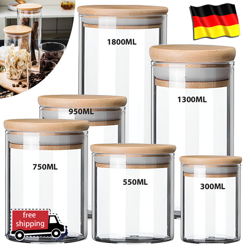 Vorratsglas aus glas - 5x,