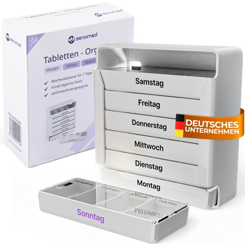 Tablettenbox tage fächer - tablettenbox,