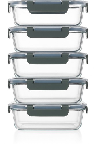 Glasdosen mit deckel - 5x,